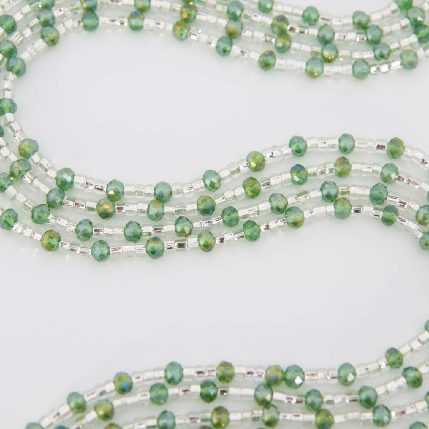 Single Crystal & Silver Base Stretch Clasp