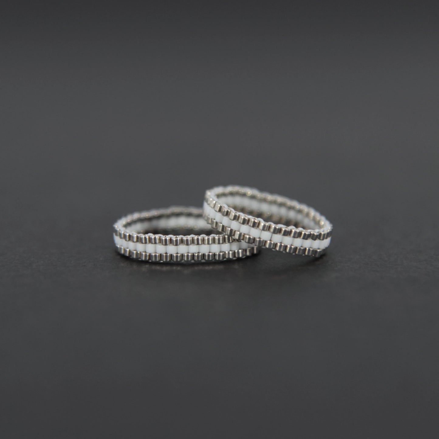 Galvanised Pewter Black/White 3 Row