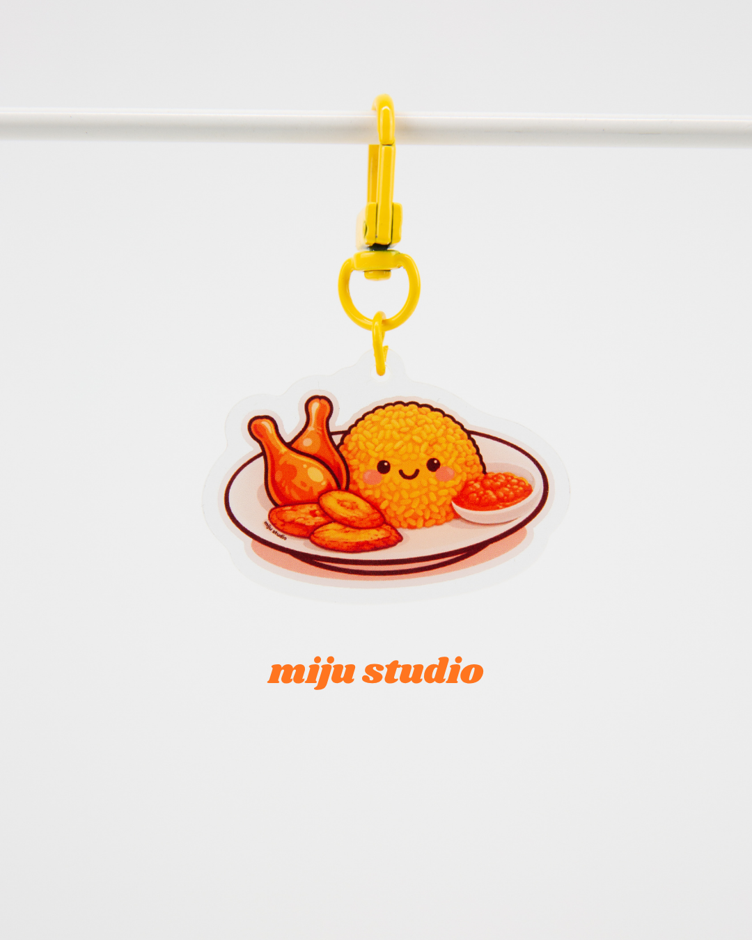 Food Acrylic Key Chains Set
