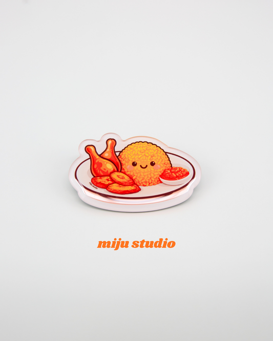 Jollof Plate Food Magnet