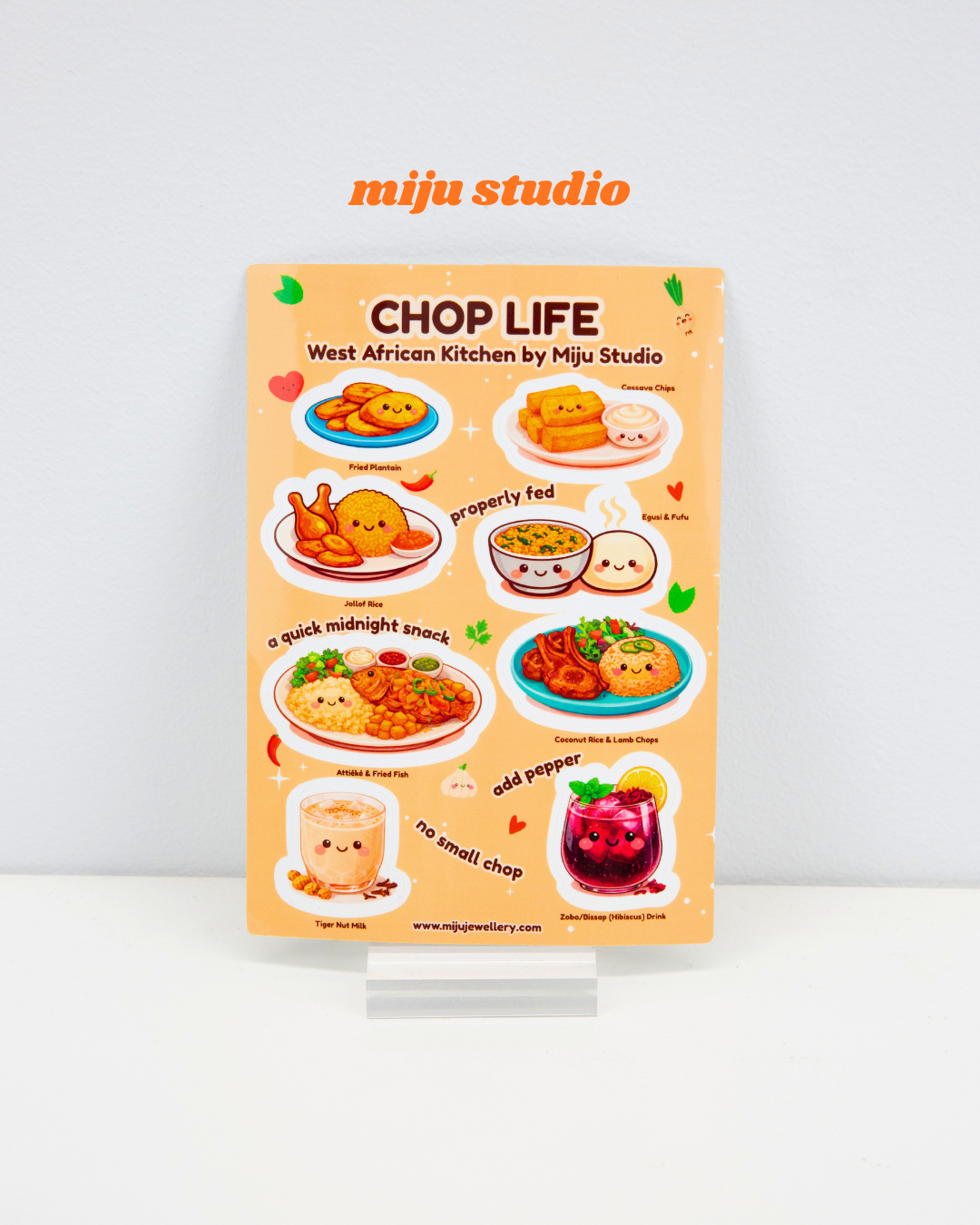 West African Kitchen Sticker Sheet