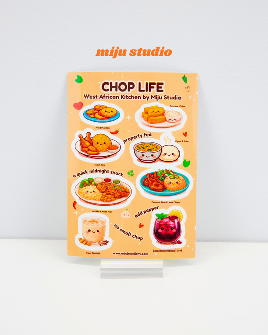 West African Kitchen Sticker Sheet