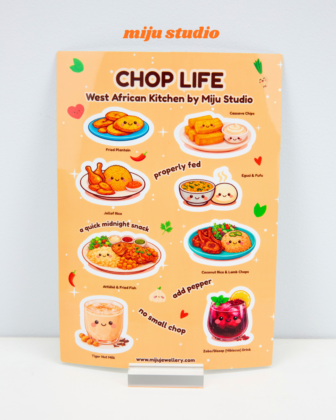 West African Kitchen Sticker Sheet