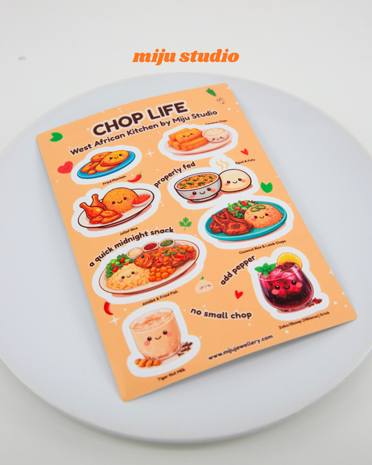 West African Kitchen Sticker Sheet