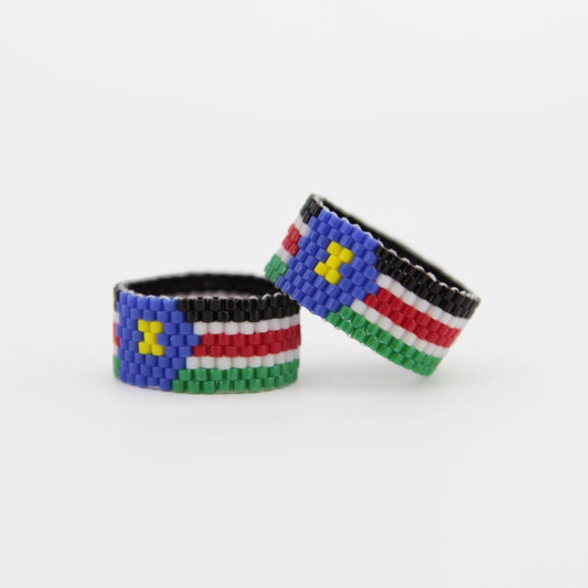 South Sudan Flag Ring