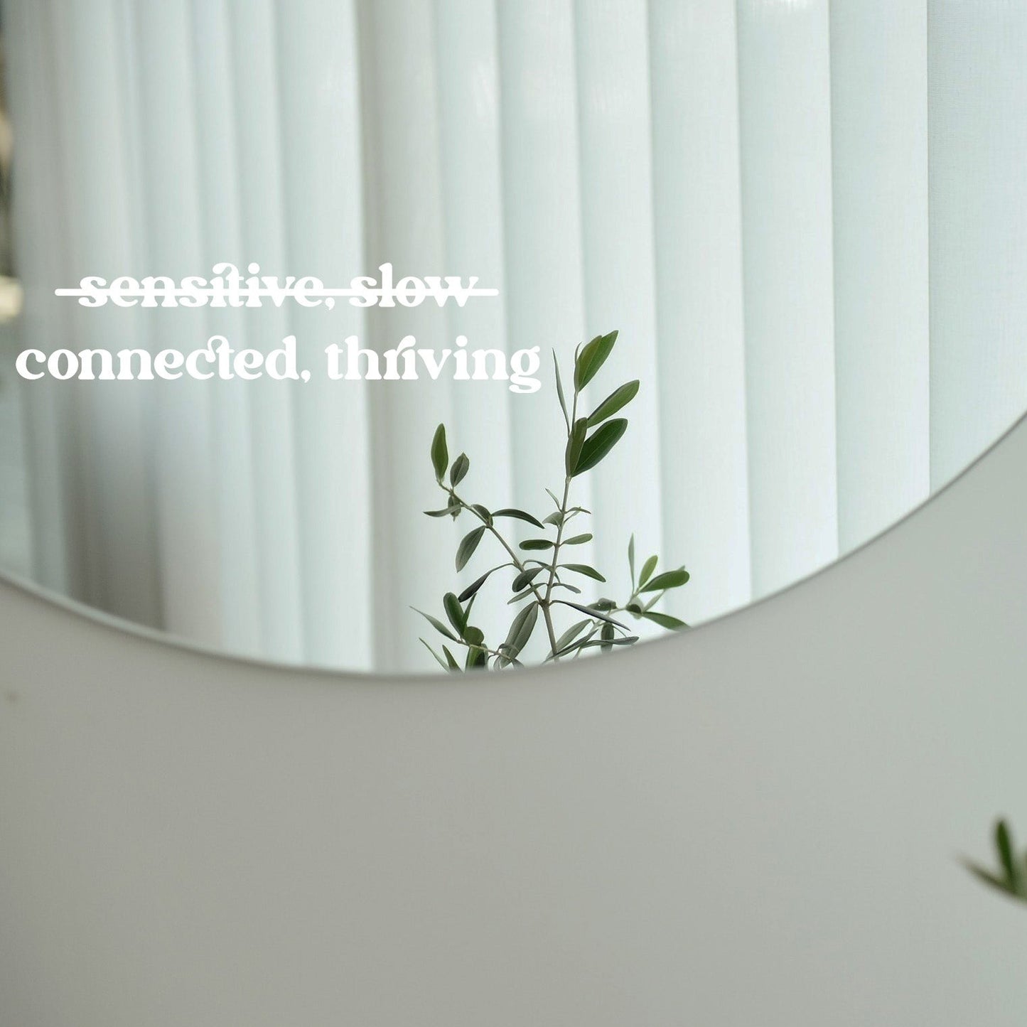 Sticker - connected, thriving